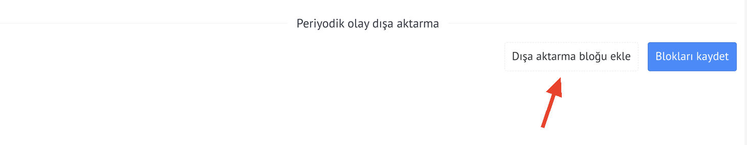 «Yükleme bloğu ekle» düğmesi